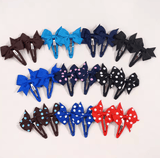 20pcs Snap Hair Clips with Bows Boutique Grosgrain Ribbon 2 Inch Hair Bows No Slip Hair Barrettes for Infant Toddlers Baby Girl