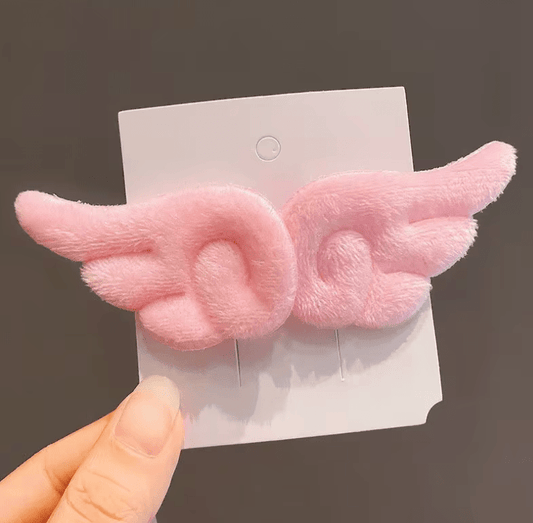 Wing Plush Hairpin Super Cute Angel Children Accessories Girl Hair Clip Barrettes Hairgrip Headdress Headwear Hairclip Ornaments