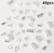40/80PCS Elegant Hollow Out Hair Rings  For Women Girls DIY Hair Accessories Loc Hair Jewelry for Braids