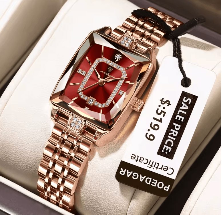 POEDAGAR Luxury Watch For Woman Waterproof Calendar High Quality Ladies Watch Stainless Steel Quartz Women's Watches Elegant+Box