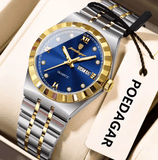 POEDAGAR Luxury Original Ladies Watch Luminous Waterproof Week Date Woman Wristwatch Stainless Steel Women Quartz Watches Female