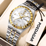 POEDAGAR Luxury Original Ladies Watch Luminous Waterproof Week Date Woman Wristwatch Stainless Steel Women Quartz Watches Female