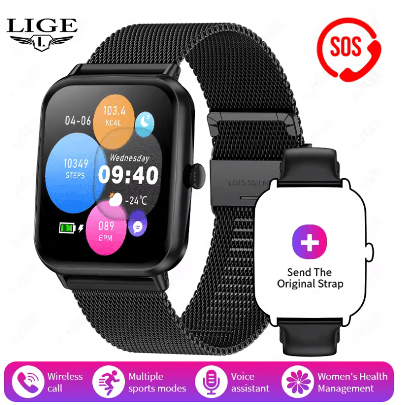 The latest smart watch in 2025, unisex, sports smart watch, supports wireless calls, sports fitness, Android iOS mobile phones
