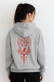 Women's Zipper Hoodie – Urban Streetwear Jacket with High-Grade Viking Art Print | Casual Fashion Sweatshirt Coat