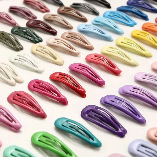 Colorful Waterdrop Hair Clips for Girls (10–40 Pack)