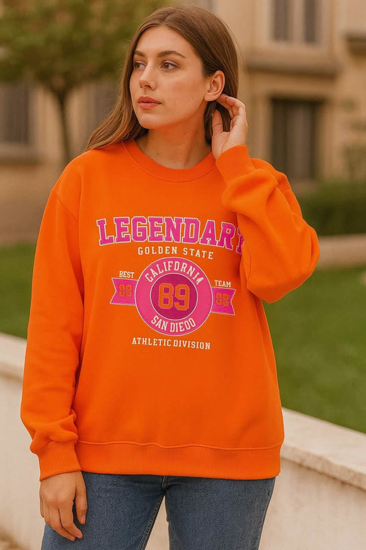 Women's "Legendary Team 89" Sweatshirt – Warm Fleece Crewneck Pullover