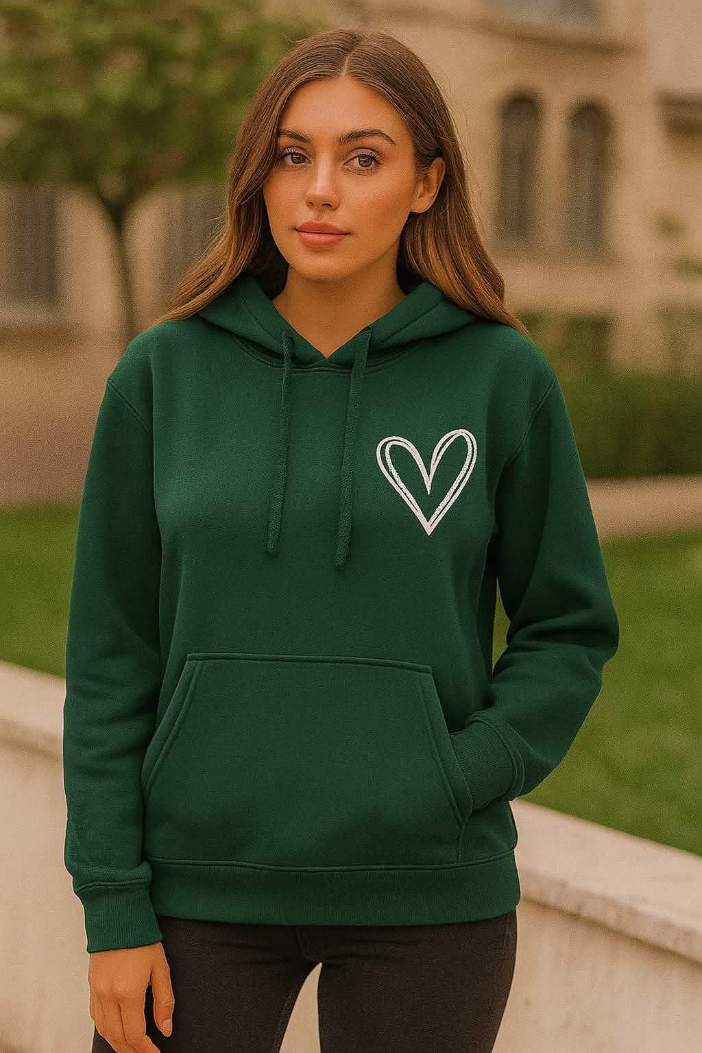 Women's 2D Long-Sleeve T-Shirt – Casual Aesthetic Hooded Top