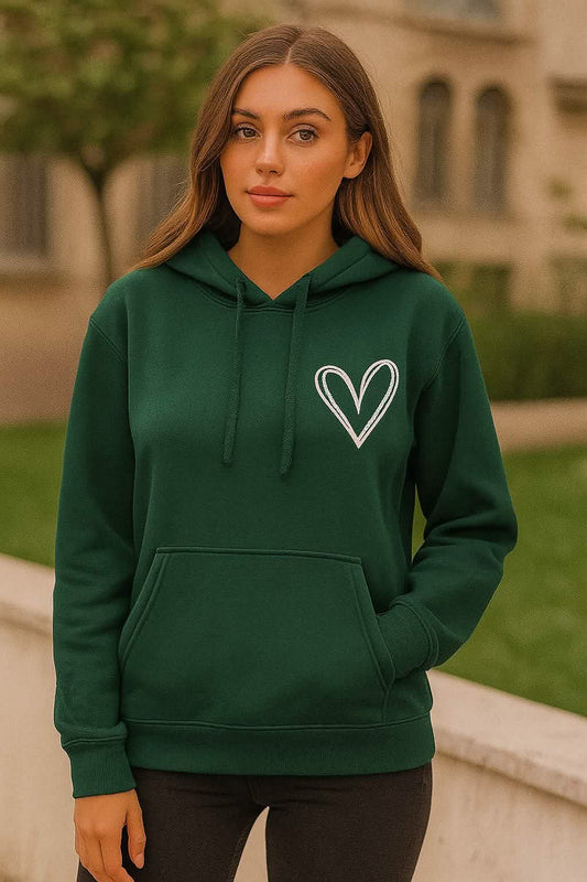 Women's 2D Long-Sleeve T-Shirt – Casual Aesthetic Hooded Top