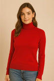 Autumn/Winter Turtleneck Slim Fit Women's Sweater – 2025 Korean Fashion Knit Pullover