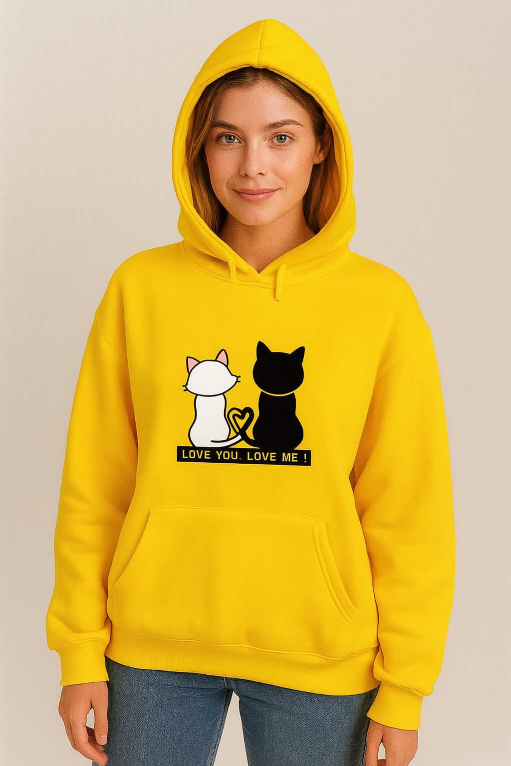 Cozy & Cute – Women's Printed Sweatshirt for Everyday Comfort