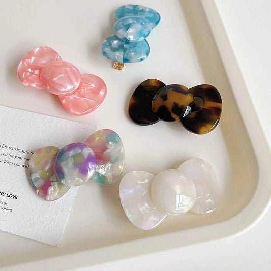 Colorful Mini Bow Hair Clips – Korean Style (1 or 5pcs)