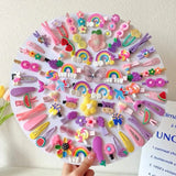 Cartoon Flower & Fruit Hair Clip Set for Kids | Barrettes