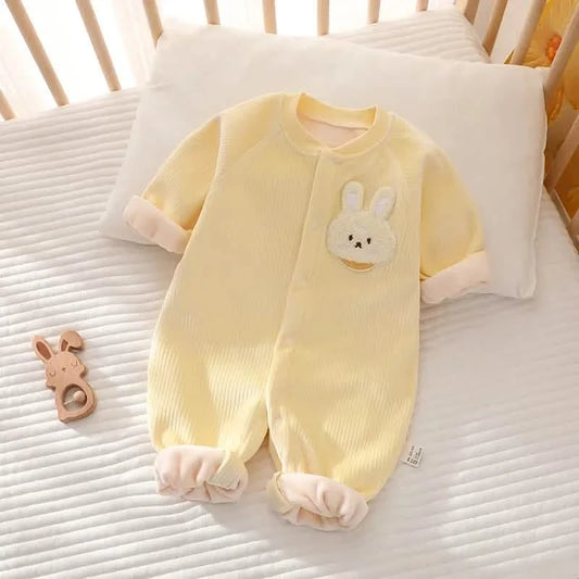 Double-Faced Fleece Baby Jumpsuit - Autumn/Winter