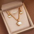 Sparkling Heart CZ Necklace or Earrings – Anniversary Gift