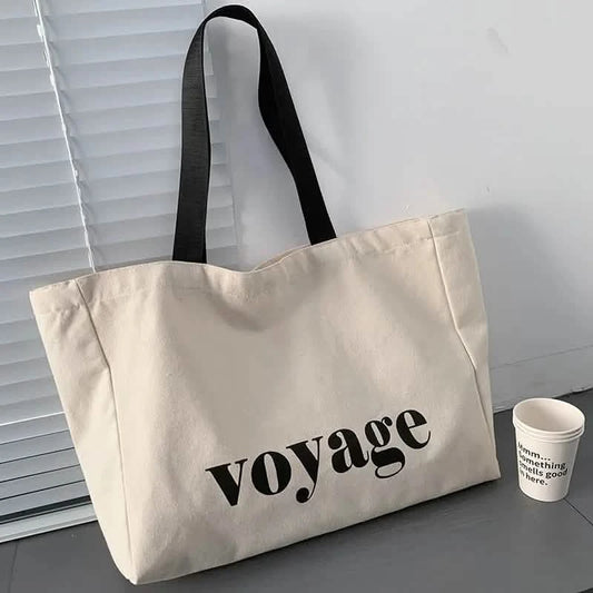 Minimalist Large-Capacity Shoulder Tote for Travel & Everyday