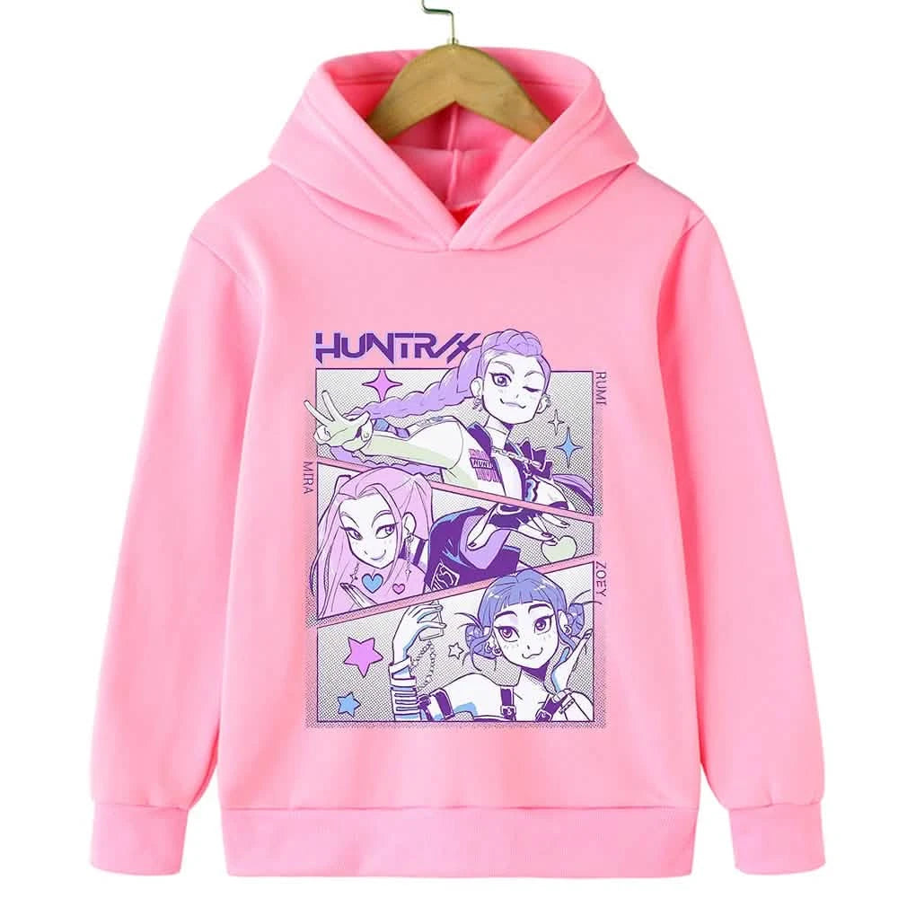 KPop Demon Hunter Hooded Sweatshirt for Kids