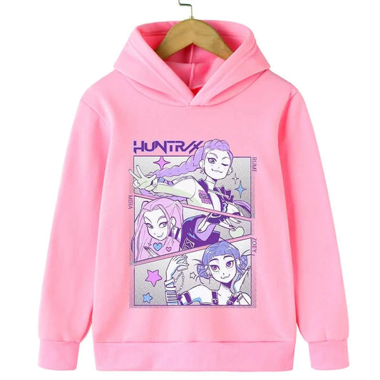 KPop Demon Hunter Hooded Sweatshirt for Kids