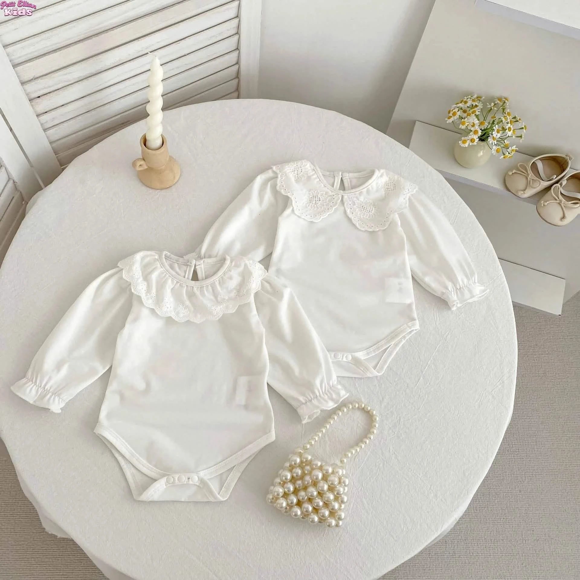 Baby Cotton Lace Collar Bodysuit 0-2Y
