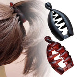 Non-Slip Matte Banana Hair Clip – Small Retro Leopard Grip