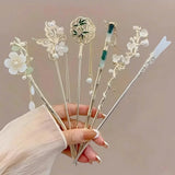 Elegant Chinese Style Tassel Hair Stick with Floral Charm