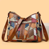 Women's Vintage Multi-Pocket Crossbody Bag