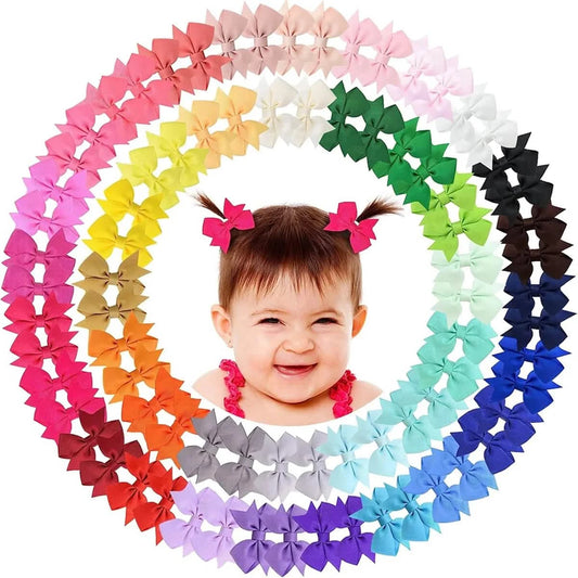 20-Piece Baby Hair Bow Alligator Clips (2.2 in)