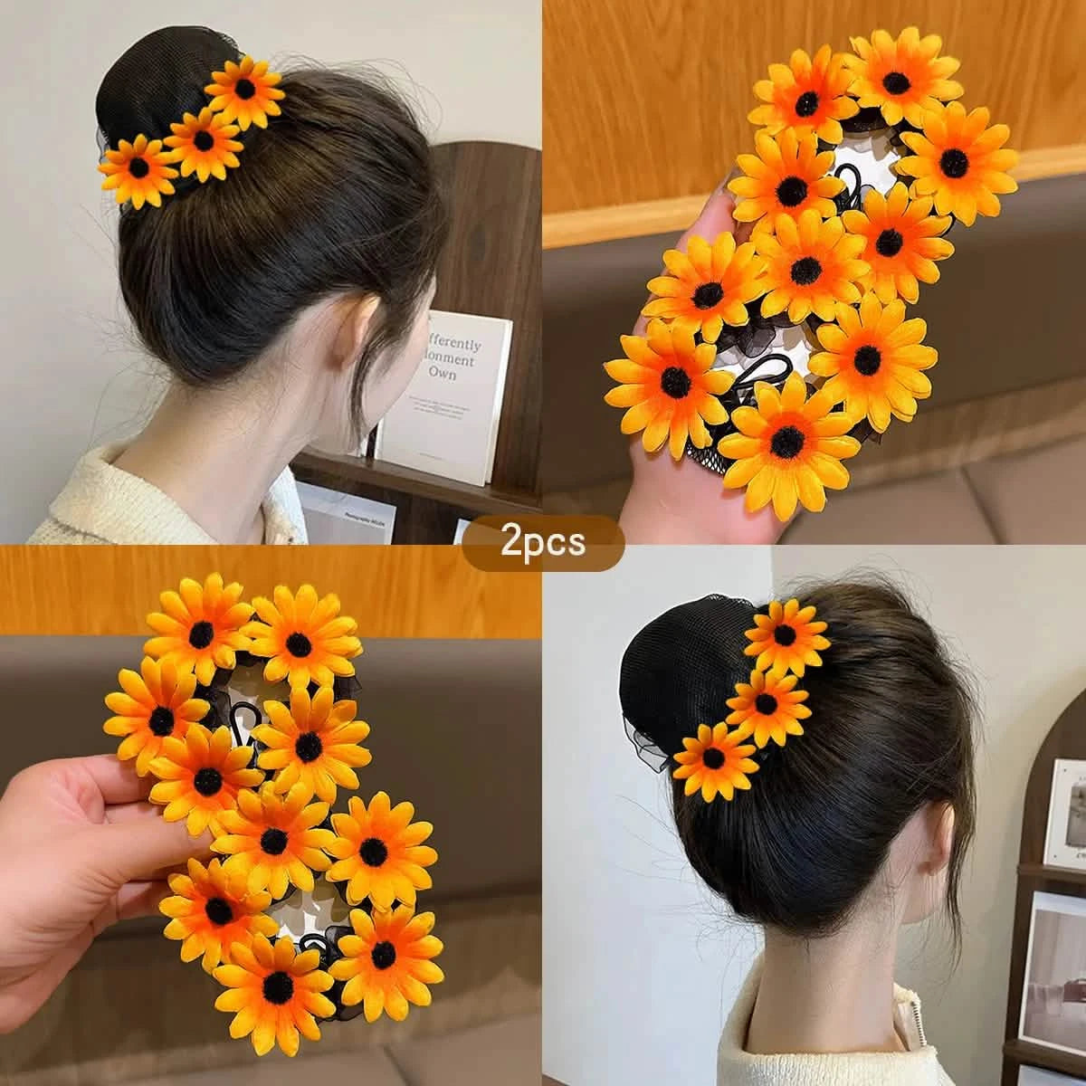 2 dancing hairnets, dance grading, ballet, Latin, hairnet, bun, hairdo tool, hair accessories