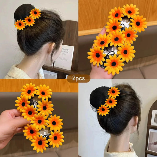 2 dancing hairnets, dance grading, ballet, Latin, hairnet, bun, hairdo tool, hair accessories