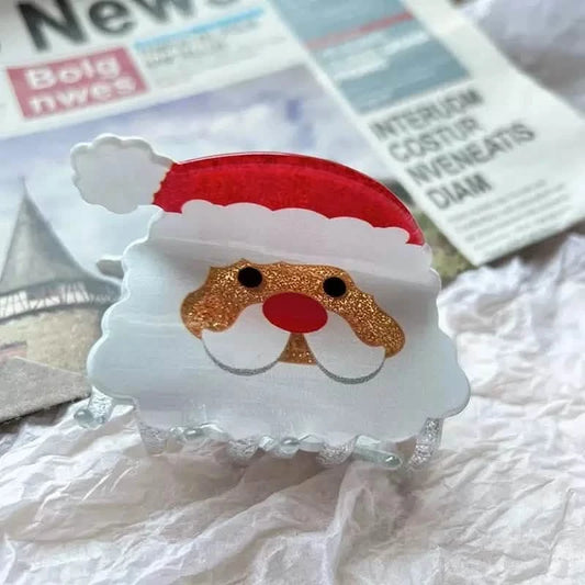 Christmas Santa Bell Hair Clip