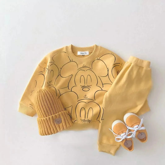 Cartoon Summer Baby Tracksuit T-Shirt & Shorts Set