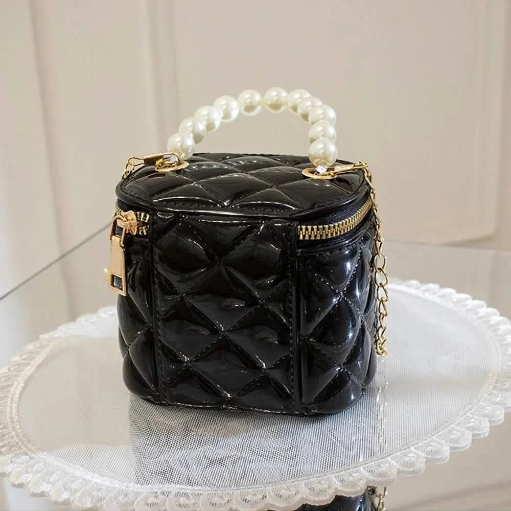 Heart Charm Mini Jelly Bucket Crossbody Bag