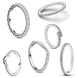Elegant 925 Sterling Silver Zircon Ring for Women