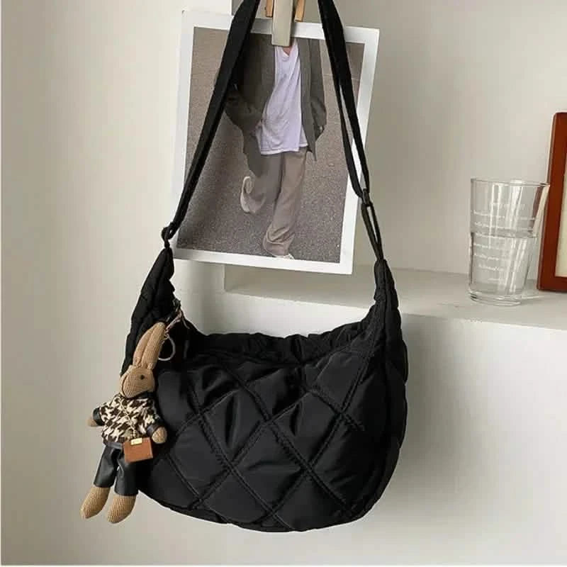 Embroidered Large-Capacity Crossbody Shoulder Bag for Women