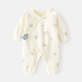 Cotton Newborn Romper 0-6M — Unisex Print