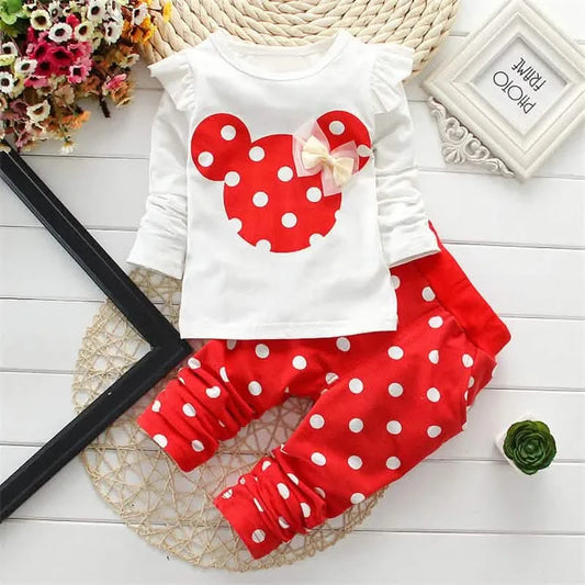 Toddler Cartoon Cotton 2-Piece Long Sleeve Baby Set
