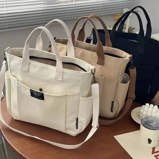 Minimalist Large-Capacity Commuter Tote Bag