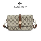 Women's Baellerry Large Checkered Crossbody Bag, Magnetic Clasp