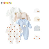 Newborn Cotton Bodysuit Onesie 0-6M – Thickened Baby Romper