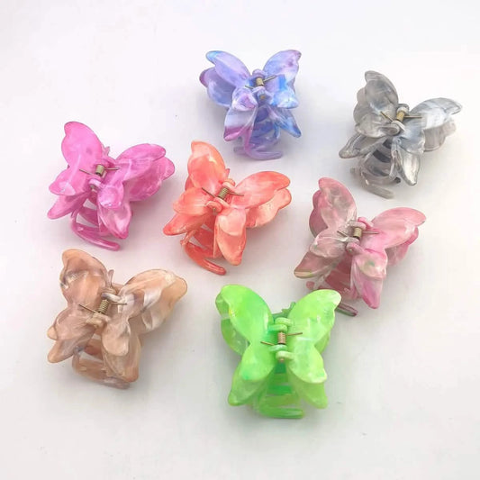 3D Butterfly Medium Hair Claw Clip – Multicolor