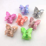 3D Butterfly Acetate Claw Hair Clip – Medium Multicolor