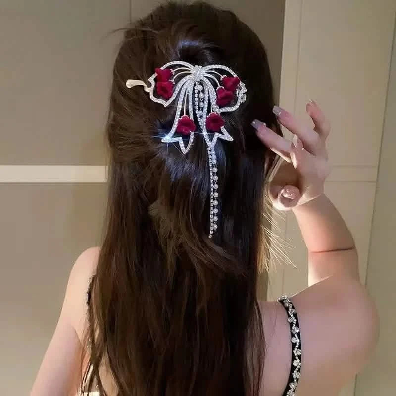 Women's Tassel Curly Hair Clip – Sweet Party Headpiece