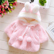 Baby Wool Hooded Jacket with Rabbit Ears (0–3 Years)