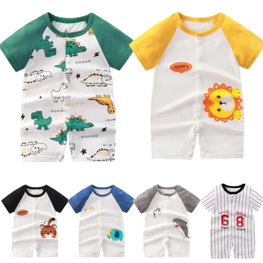 Baby Animal Print Short Jumpsuit 0-18 Months