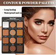 9-Color Makeup Palette Kit – 6 Contour Shades & 3 Highlighters – Long-Lasting Waterproof Beauty Tool for Women