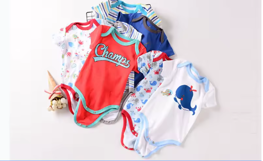 2-Piece Baby Romper Set – Soft Summer Bodysuit for Newborn Boys & Girls (0–12 Months)
