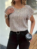 Women's Summer Dress with Butterfly Sleeves – Polka Dot Print, Stylish & Breathable