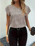 Women's Summer Dress with Butterfly Sleeves – Polka Dot Print, Stylish & Breathable