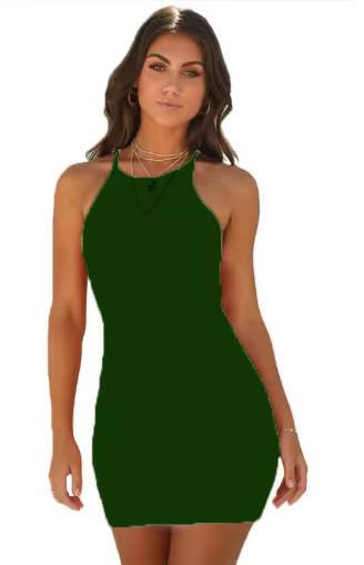 Hot-Selling Summer Solid Color Sleeveless Dress for Women – European & US Fashion Trend