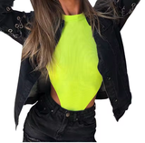 Sexy Women's Halter Bodysuit – High Cut, Sleeveless, Solid Color Leotard Top – Summer Fashion Bodycon One-Piece