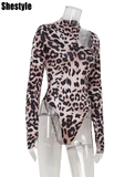 Shestyle Leopard Bodysuit with High Neck – Winter Style 2025